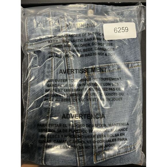 Torrid Women's Cutoff Denim Jean Shorts Size 12 Blue White Lace Stretch Denim - Picture 4 of 4